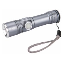 Extol - LED Rechargeable flashlight LED/2000 mAh/3,7V matte chrome