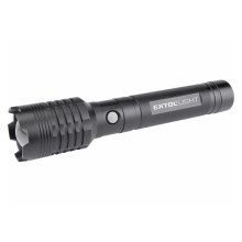 Extol - LED Rechargeable flashlight s power bank LED/60W/4000 mAh/5V black