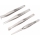 Extol Premium - Set of stainless steel tweezers 4 pcs