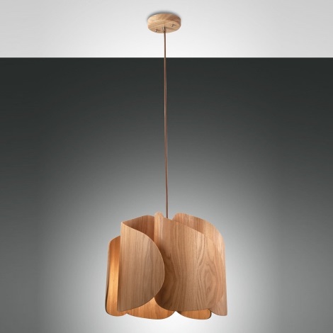 Fabas Luce 3672-40-132 - Chandelier on a string PEVERO 1xE27/40W/230V wood