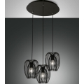Fabas Luce 3677-47-101 - Chandelier on a string CAMP 3xE27/40W/230V black