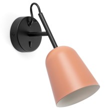 FARO 28275 - Wall lamp STUDIO 1xE14/8W/230V pink/black