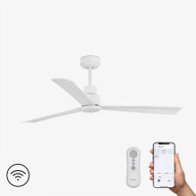 FARO 33487WP- Ceiling fan NASSAU white Wi-Fi d. 128 cm + remote control