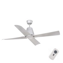 FARO 33489 - Ceiling fan TYPHOON IP44 grey d. 130 cm + remote control
