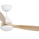FARO 33524 - LED Ceiling fan POROS LED/15W/230V white/brown