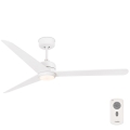 FARO 33722 - LED Ceiling fan NU LED/18W/230V white d. 132 cm + remote control