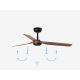 FARO 33817 - Ceiling fan PUNT brown/black d. 130 cm + remote control