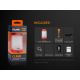 Fenix CL26RRED - LED Dimmable portable rechargeable lamp LED/USB IP66 400 lm 400 h orange