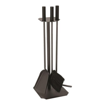 Fireplace tools 4 pcs anthracite/spruce