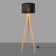 Floor lamp ALBA 1xE27/60W/230V black/oak