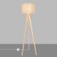 Floor lamp ALBA 1xE27/60W/230V white/pine