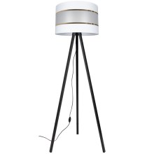 Floor lamp CORAL 1xE27/60W/230V wenge/white/gold