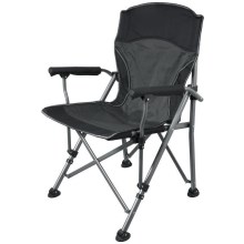 Foldable camping chair black