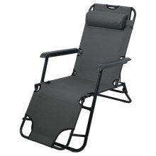Foldable lounger anthracite