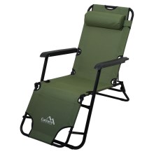 Folding adjustable chair green/black