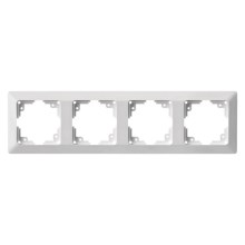 Frame for switches 4P white