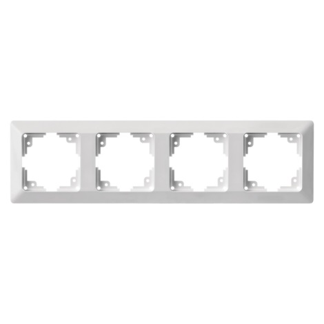 Frame for switches 4P white