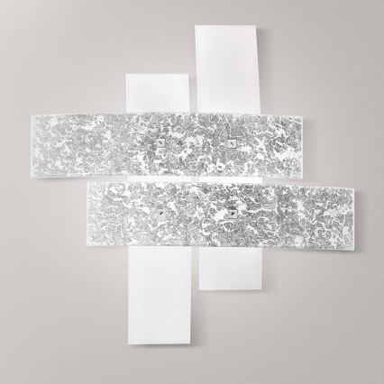 Gea Luce LARA P M arg - Ceiling light LARA 2xE27/70W/230V 70 cm silver