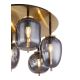 Globo - Surface-mounted chandelier 6xE14/40W/230V brass