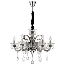 Globo - Crystal chandelier 6xE14/40W/230V