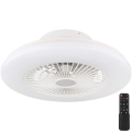 Globo - LED Dimmable ceiling light with a fan LED/30W/230V 3000-6500K + remote control