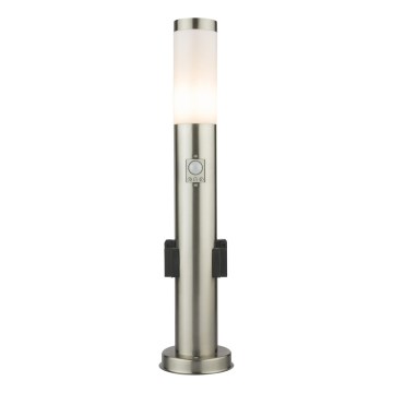 Globo - LED Outdoor lamp with a sensor and 2 sockets LED/9W/230V 60 cm IP44