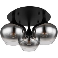 Globo - Surface-mounted chandelier 3xE27/40W/230V black