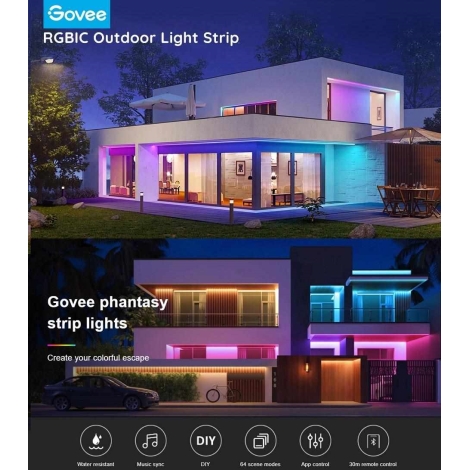 Govee Phantasy Outdoor Weather-proof Smart LED RGBIC Strip Lights (10m –  Govee South Africa