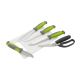Grilling utensils made of stainless steel with a case 6 pcs