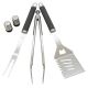 Grilling utensils stainless steel 7 pcs + apron