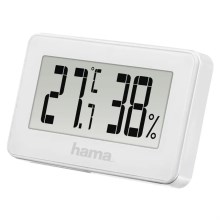 Hama - Indoor thermometer with a humidity meter 1xCR2025 white