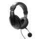 Headphones with a microphone USB black