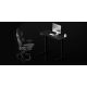 Height-adjustable desk LEVANO 140x60 cm black