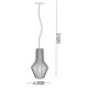 Ideal Lux - Chandelier on a string CITRUS 1xE27/60W/230V plywood