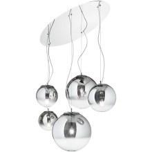 Ideal Lux - Chandelier on a string MAPA FADE 5xE27/60W/230V chrome
