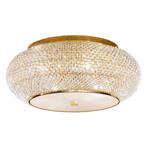 Ideal Lux – Crystal Ceiling Light PASHA 10×E14/40W/230V