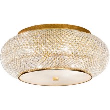 Ideal Lux - Crystal ceiling light PASHA 14xE14/40W/230V d. 65 cm gold