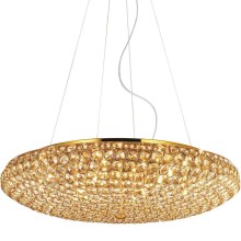 Ideal Lux - Crystal chandelier on a string KING 12xG9/40W/230V d. 65 cm gold