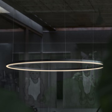 Ideal Lux - LED Chandelier on a string ORACLE SLIM LED/38W/230V 4000K d. 70 cm black