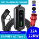 Immax - EV travel charging station for electric cars AC Type 2 16A/380V 22kW 5m + case