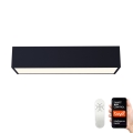 Immax NEO 07074-60 - LED Dimmable ceiling light CANTO LED/34W/230V black Tuya + remote control