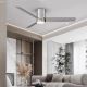 Immax NEO 07135-S - LED Dimmable ceiling fan FRESH LED/18W/230V Wi-Fi Tuya chrome + remote control