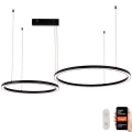 Immax NEO 07216L - LED Dimmable chandelier on a string FINO LED/93W/230V 60/80cm black Tuya + remote control