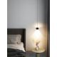 Immax NEO 07219L - LED Dimmable chandelier on a string DORMINE LED/6W/230V matte black Tuya + remote control