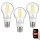 Immax NEO 07713C - SET 3x LED Dimmable filament bulb NEO LITE E27/7W/230V 2700 - 6500K Wi-Fi Tuya