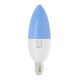 Immax NEO 07716L - LED RGB+CCT Dimmable bulb E14/5,5W/230V 2700K Wi-Fi Tuya
