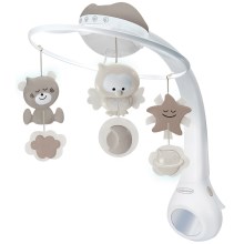 Infantino - Crib mobile with melody 3in1 3xAAA brown