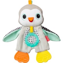 Infantino - Plush toy with teethers penguin