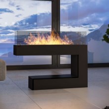 InFire - BIO fireplace 110x85,5 cm 3kW black