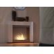 InFire - BIO fireplace 87,5x110 cm 3kW white